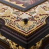 Нарды из натурального камня с позолотой. Златоуст 65х65 см.