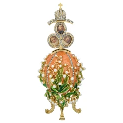 Пасхальное музыкальное яйцо "Ландыши". Традиции Фаберже.
